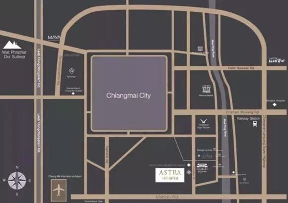 Astra Sky River Condo Chiang Mai Ngoại thất bức ảnh